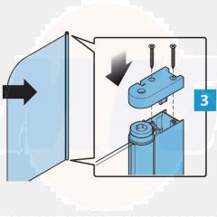 Ideal Standard Bath Screen Hinge Pivot Pack New Style LV25267