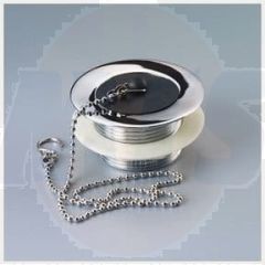 Macdee WHK03CP Bath Waste Plug 18in Chain S Hook