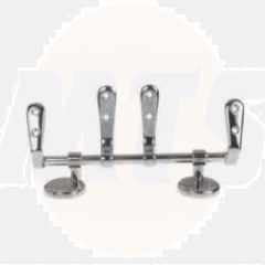 Masefield Epson KAB22CP Polished Chrome Seat Hinges For Water Closet, Bar Hinge