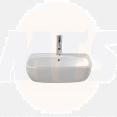 Twyford 550 x 445mm semi recessed washbasin, 1 tap hole MD4621WH