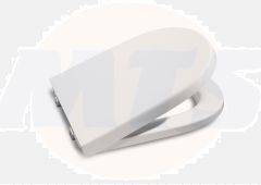 Meridian-N Soft-closing compact lacquered seat and cover for toilet A8012AC004