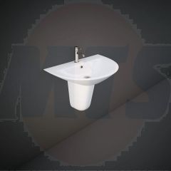 RAK Morning Half Pedestal MORHP2500AWHA Bathroomsuites
