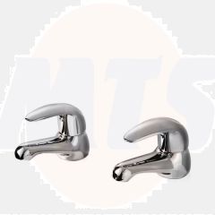 Nabis Alia hot and cold bath taps A05405  Chrome Pair