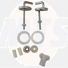 Nabis Pride Standard Close Toilet Seat Hinges Chrome 552414