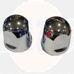 Sandringham handles complete pair in Chrome S960137AA (Main Tap not Included) 5017830328414