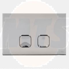 Oli Plain Dual double-button flush plate, polished chrome OL0070827