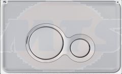 OTTO Control Plate, White frame/button- Chrome ring