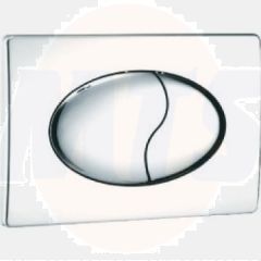 Oval Chrome Dual Flush Plate 215x140mm 403-1041 B40251