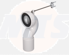 SWAN NECK WC PAN CONNECTOR 90 Ø 100mm OUTLET DIMENSIONS 59 × 38 × 37 cm 110388