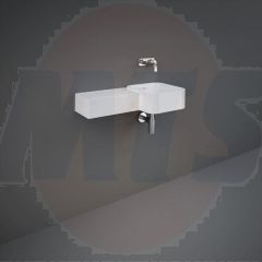 RAK Petit Sq Wash Bsn - Left Ledge 0Th PETWB37700AWHA Bathroomsuites