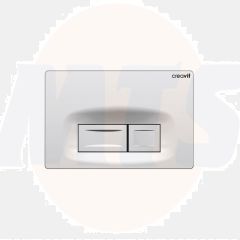 Creavit Flush Plate / Control Plate White High Gloss Control Panel Square Buttons GP3001.00