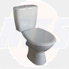 Plumbsure Bodmin White Close-coupled Toilet with Standard close seat