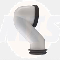 Porcelanosa Offset elbow for vertical outlet pipe with wall connection bolt and multi-seal 100044274 N499412400