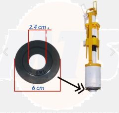 Flush Valve Seal 22525211 for Porcelanosa Smartline Eco Toilet Dual Flush Valve for concealed Cisterns 100168221 and Fluidmaster  GR-S256-0001