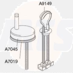 Pressalit 2 864 Universal Toggle Toilet Seat Hinge - DB5999
