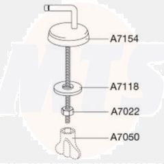 Pressalit 716 Universal Toilet Seat Hinge  - D97999 / BS6 5708591176900
