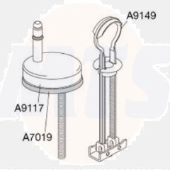 Pressalit 720 Universal Toggle Toilet Seat Hinge D75999