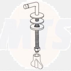 Pressalit BT8999 300 set of hard chrome hinges