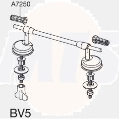 Pressalit BV5 and BV6 Toilet Seat Hinges