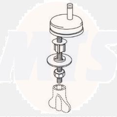 Pressalit Calmo 556 Universal Toilet Seat Hinge - D72999