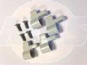 Pressalit flags package with screws, plastic gray A9133