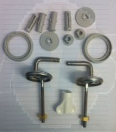 Pressalit Tivoli 2 316 Universal Toilet Seat Hinges - B13P999 / 5708590238333