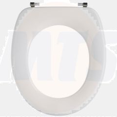 Pressalit 2000 without cover 49 Standard toilet seat without cover incl. hinge in stainless steel 49000-UN3999 / UN4 / 5708590299136
