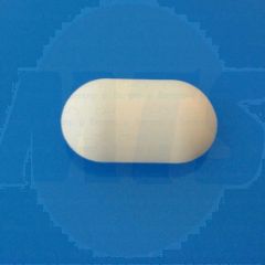 Pressalit A4011 buffer for seat gray oval