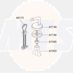 Pressalit Combi hinge univertical DH4999