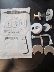 Pressalit D07 Toilet seat Hinges Chrome