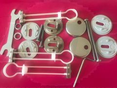 Pressalit Delight Toilet Seat Hinges (Top Fix) D02 / Pressalit D02999 345-Calmo-Delight-T Soft-T Soft D set adjustable hinges chrome