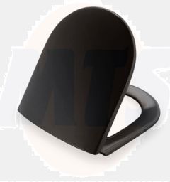 Pressalit Objecta D closet seat with lid 172111-BR7999 BLACK