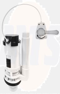 Fluidmaster 171190 Chrome Lever Valve PRO750UK - High Performance Flush Mechanism