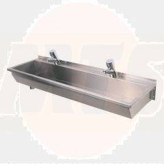 Twyford.PS9311SS.1200mm.Wash.Trough.2TH.LH.Outlet...