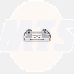 Croydex QM390841 Wire 2-Tier Corner Basket S/S