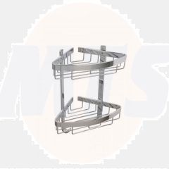 Croydex QM772841 Chunk 2 Tier Corner Basket
