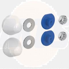 R0201AC Prosys WC Fixings Protective Caps White FIGURE I