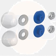 R0201AC Prosys WC Fixings Protective Caps White FIGURE I