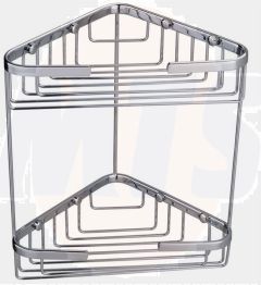 RAK Double Corner Basket Cp RAKBSK001 Bathroomsuites