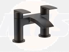 RAK Curve Bath Filler In Black RAKCRV3004B Bathroomsuites