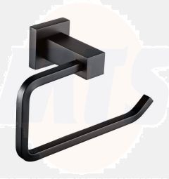 RAK Cubis Toilet Roll Holder In Black RAKCUB9901B Bathroomsuites