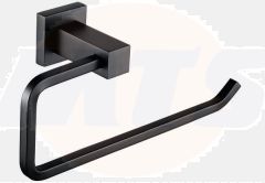 RAK Cubis Towel Ring In Black RAKCUB9902B Bathroomsuites