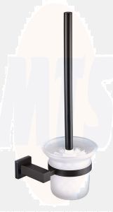 RAK Cubis Toilet Brush In Black RAKCUB9908B Bathroomsuites