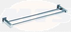 RAK Cubis Double Towel Rail RAKCUB9912 Bathroomsuites
