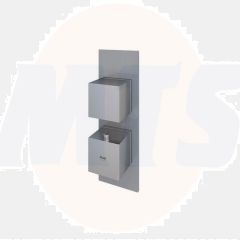 RAK Feeling Sq Single Outlet Therm Shwr Valve RAKFSV1503S Bathroomsuites