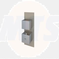 RAK Feeling Sq Single Outlet Therm Shwr Valve RAKFSV1514S Bathroomsuites