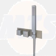 RAK Feeling Sq Dual Outlet Therm Conc Shwr Valve RAKFSV2514SHS Bathroomsuites