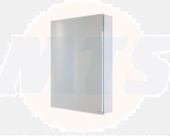 RAK Gemini Alluminium Single Dr Mirrored Cabinet RAKGEM5001 Bathroomsuites
