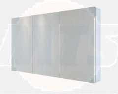 RAK Gemini Alluminium Triple Dr Mirrored Cabinet RAKGEM5003 Bathroomsuites