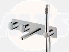 RAK Dual Outlet Therm Conc Shwr Valve With Handset RAKITA3306C Bathroomsuites